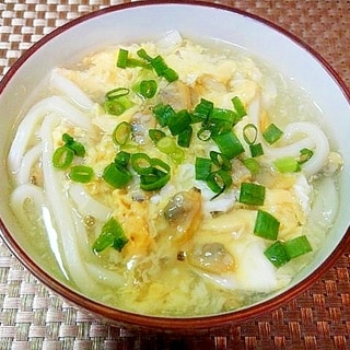 あさりかき玉うどん